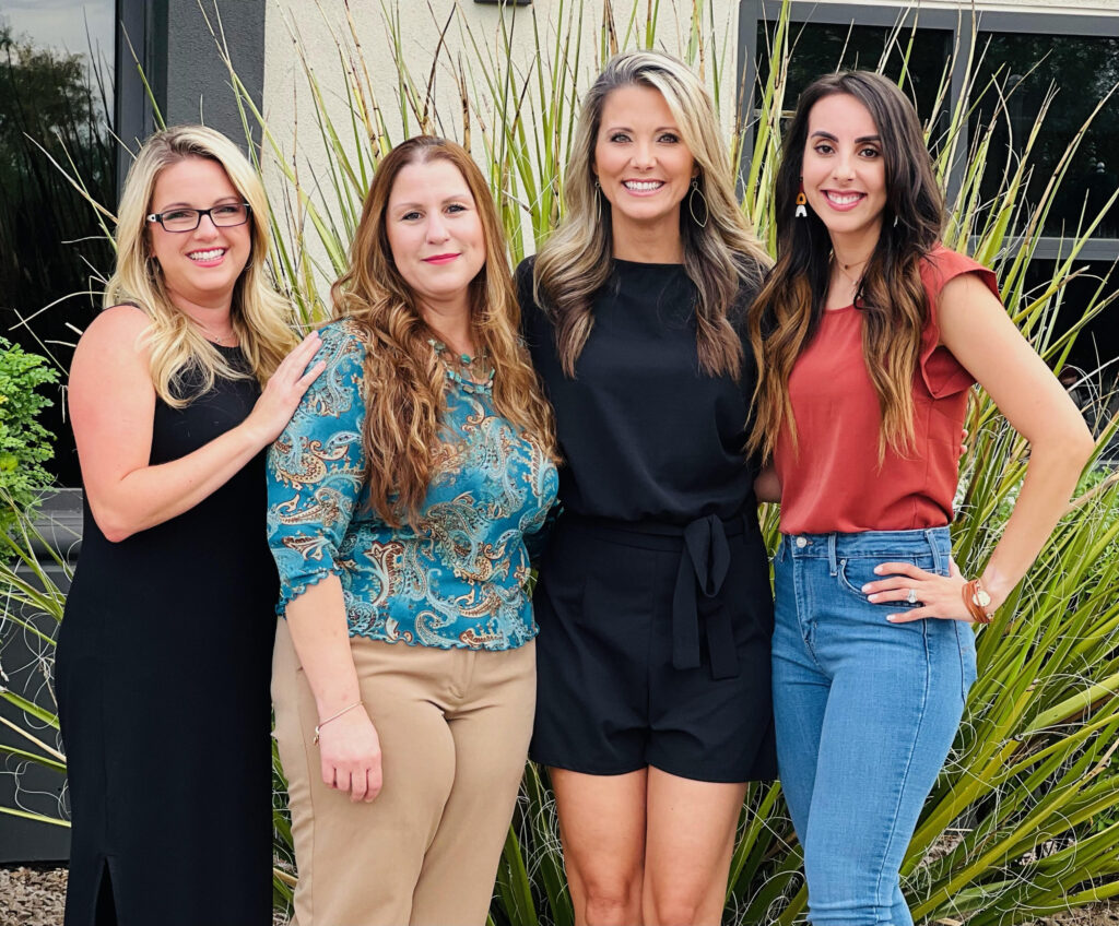 The 4 board members of the parent-teacher fellowship